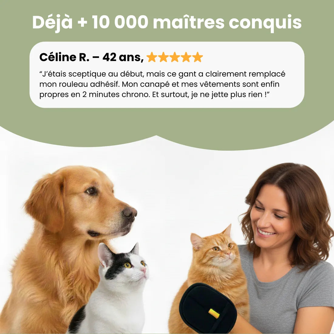 PetGlove™ – Gant Anti-Poils Réutilisable